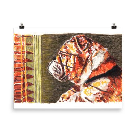 Dog Painting Poster Print 18x24