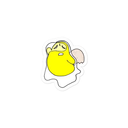 Sun-Shy Yolk 3 inch Sticker