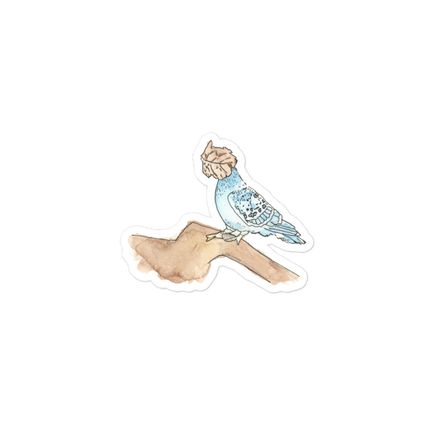 Whimsical Pigeon 3 inch sticker
