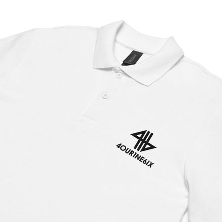 4our1ne6ix® Logo Polo Shirt - Black