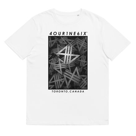 4our1ne6ix® &quot;Metal&quot; Print T-Shirt - Black