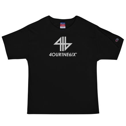 4our1ne6ix® x Champion® Logo T-Shirt - White