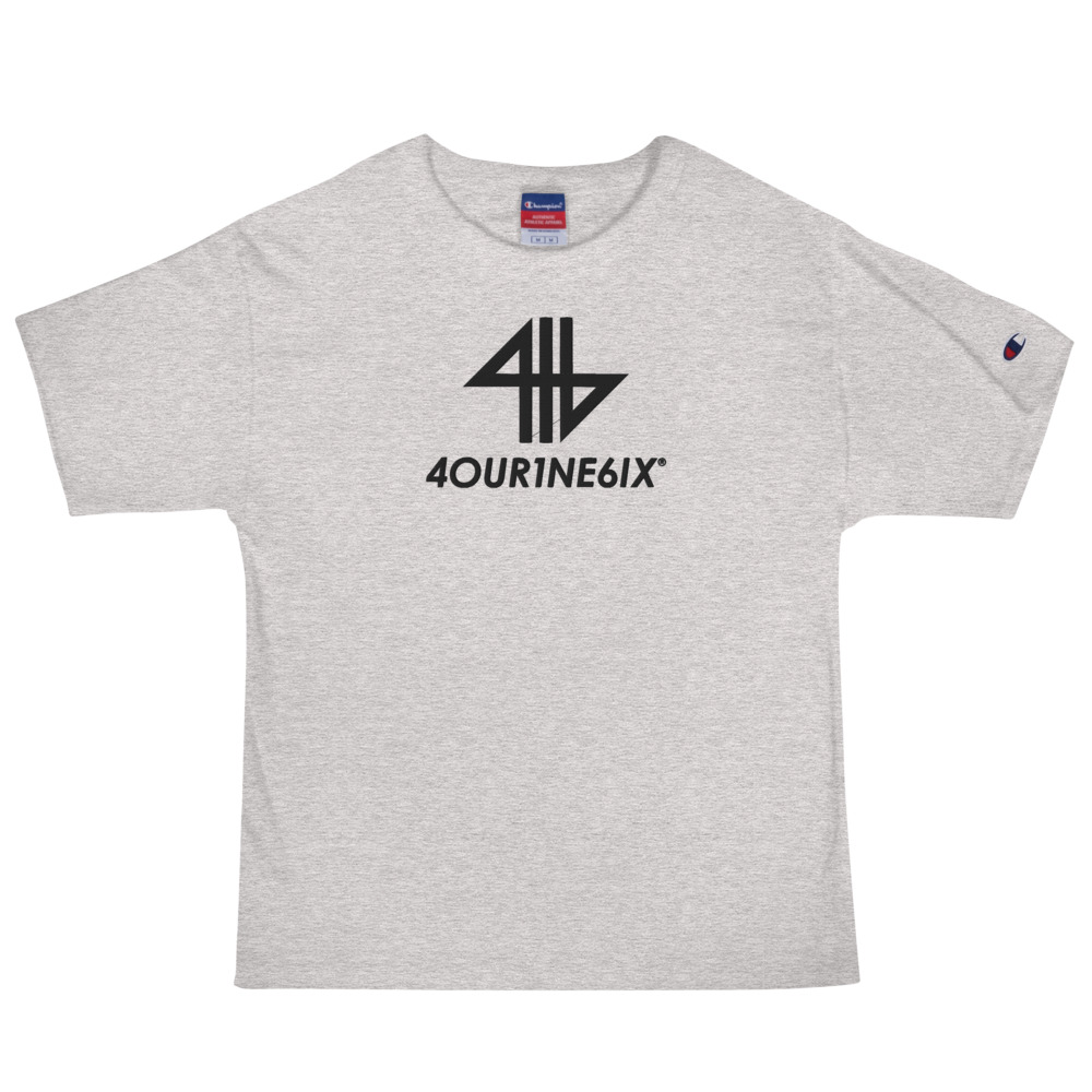 4our1ne6ix® x Champion® Logo T-Shirt - Black