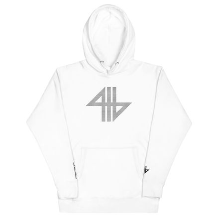 4our1ne6ix® &quot;Diamonds&quot; Pullover Hooded Sweatshirt - Black