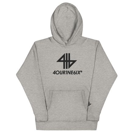 4our1ne6ix® Logo Pullover Hooded Sweatshirt - Black