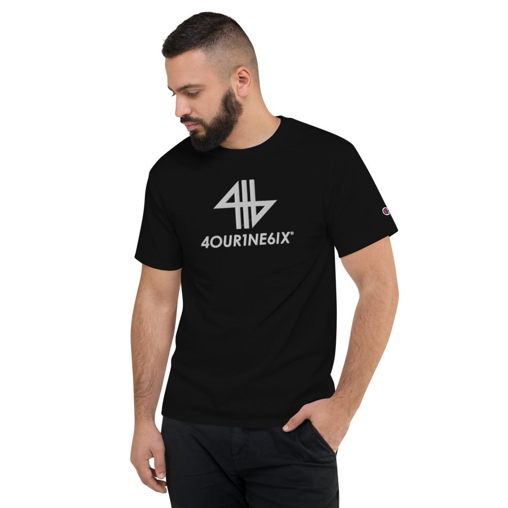 4our1ne6ix® x Champion® Logo T-Shirt - White