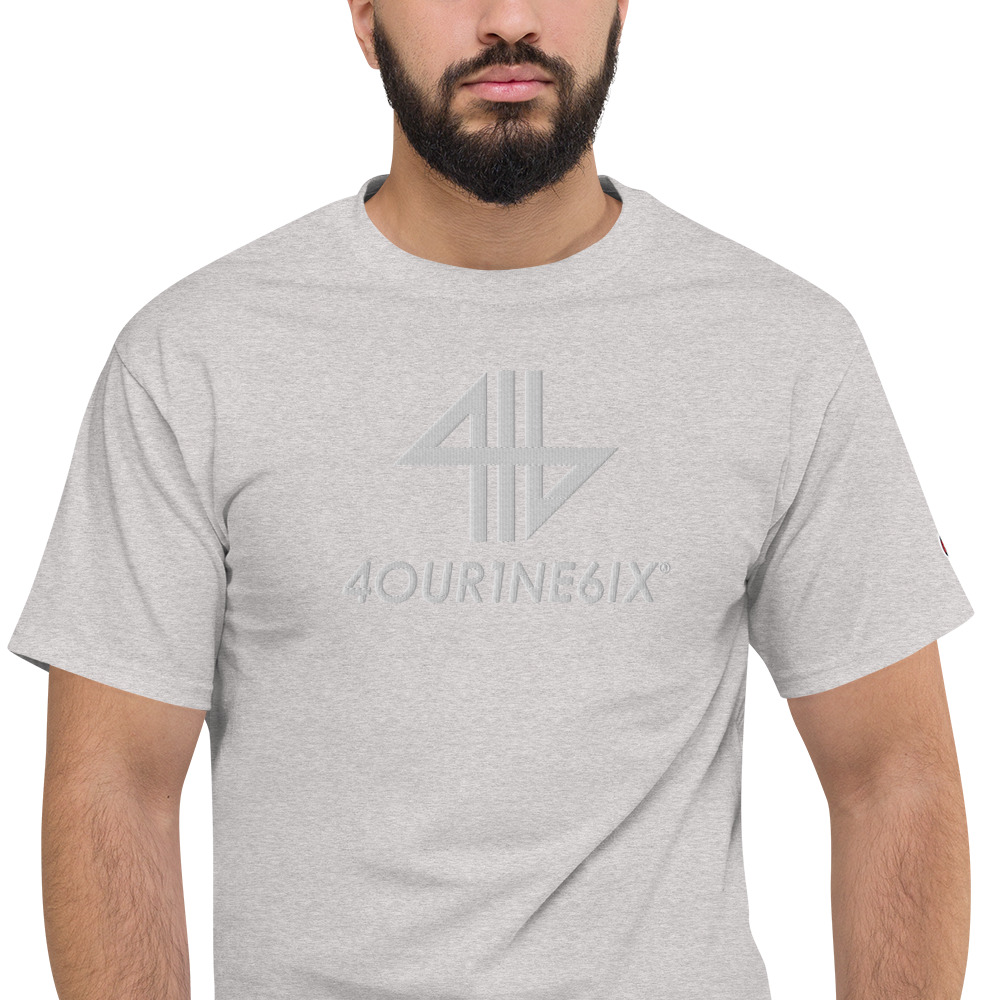 4our1ne6ix® x Champion® Logo T-Shirt - White 4our1ne6ix® x Champion® Logo T-Shirt - White