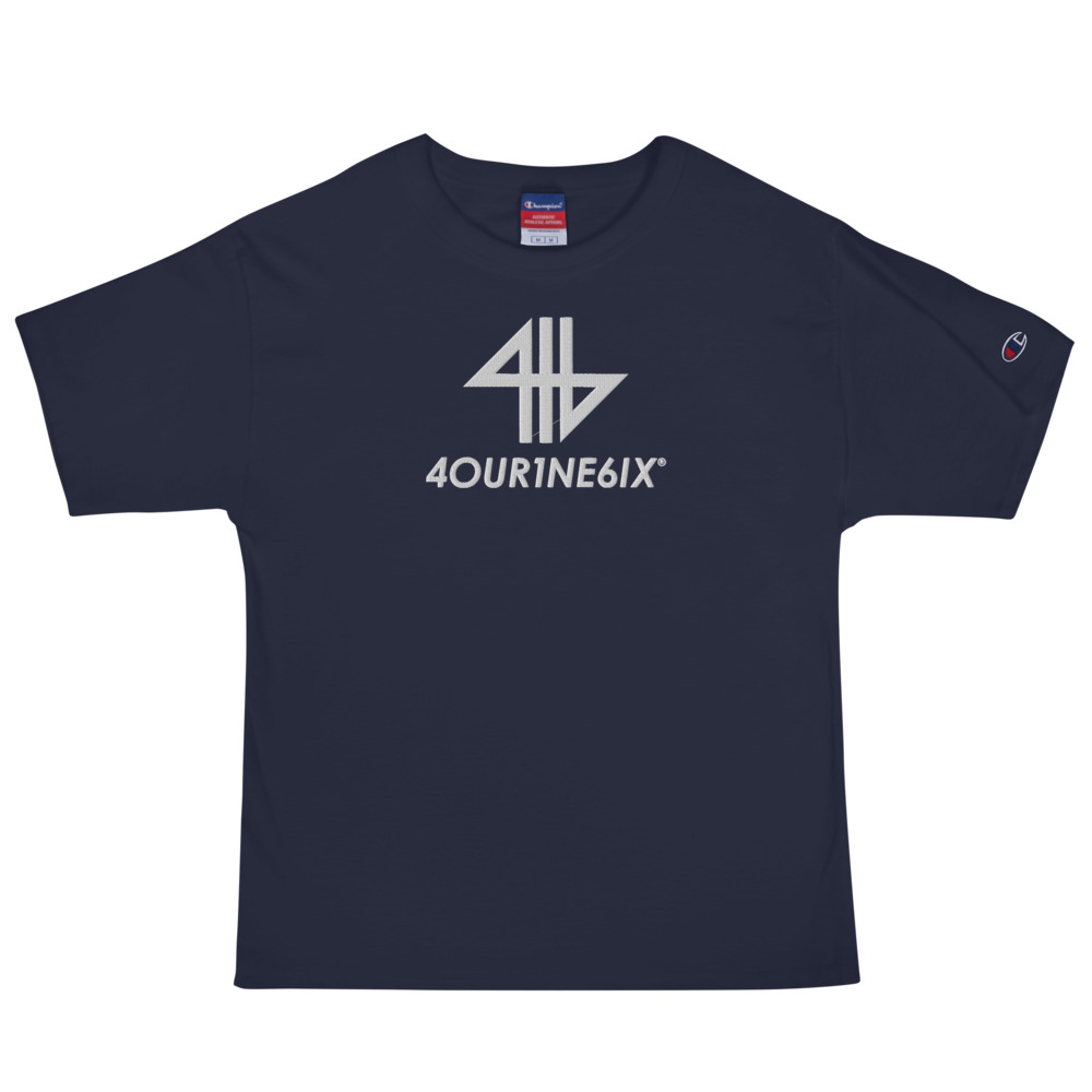 4our1ne6ix® x Champion® Logo T-Shirt - White