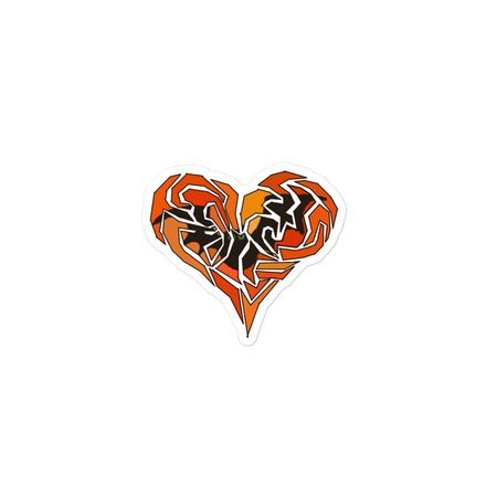 Bat Heart Sticker