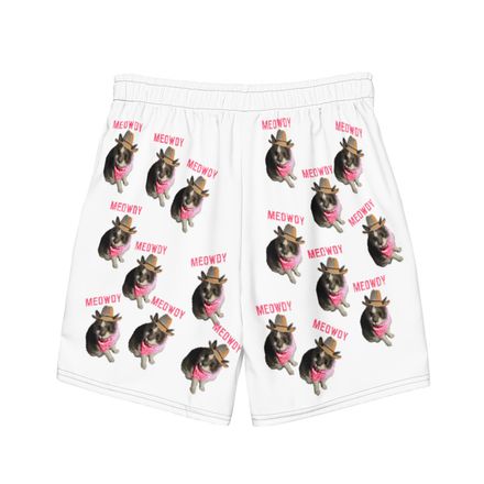 Meowdy swim trunks