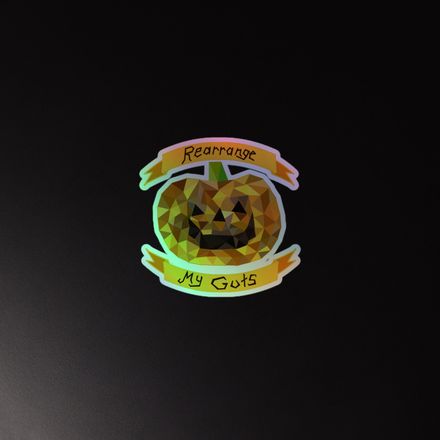 Rearrange My Pumpkin Holo Sticker