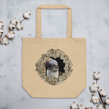 the cat with the pearl earring tote