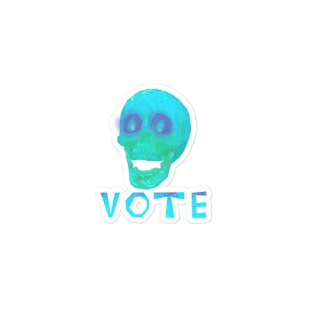 Vote Skull Sticker