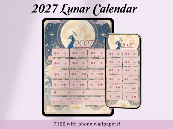 FREE 2027 Witch Lunar Calendar