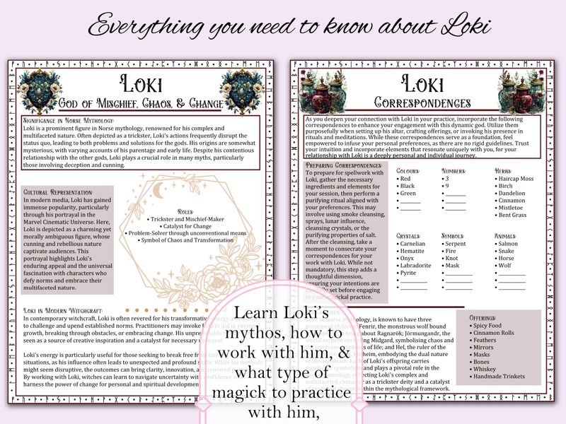 Loki Book of Shadows Bundle