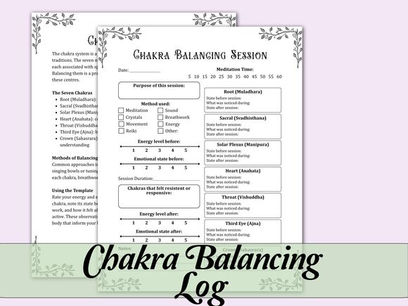 Chakra Balancing Log