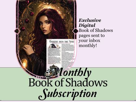 Monthly Digital Book of Shadows Subscription