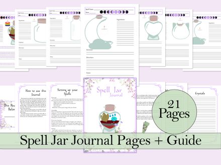 Blank Spell Jar Recipe Pages and Guide