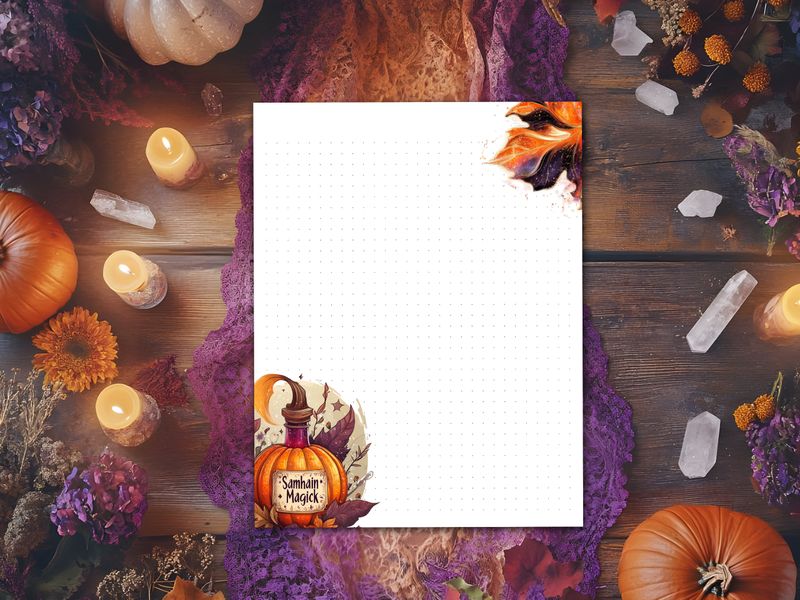 Printable Stationery - Samhain