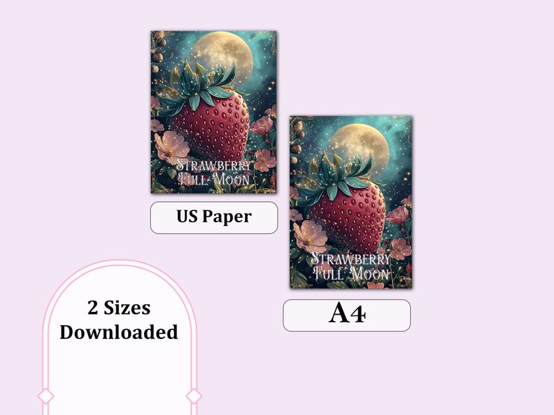Strawberry Full Moon Planner