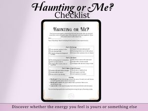 FREE Haunting or Me Checklist