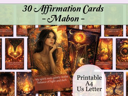 Mabon Affirmation Cards