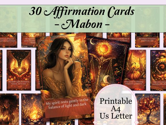 Mabon Affirmation Cards