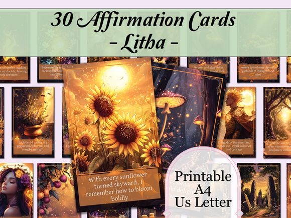 Litha Affirmation Cards
