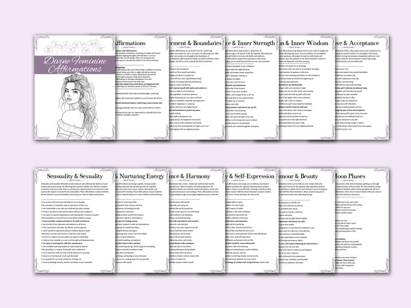 200 Divine Feminine Affirmations