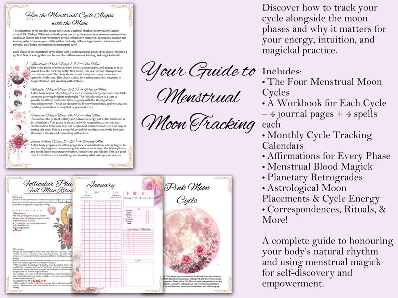 Menstrual Cycle Magick Guide + Workbooks