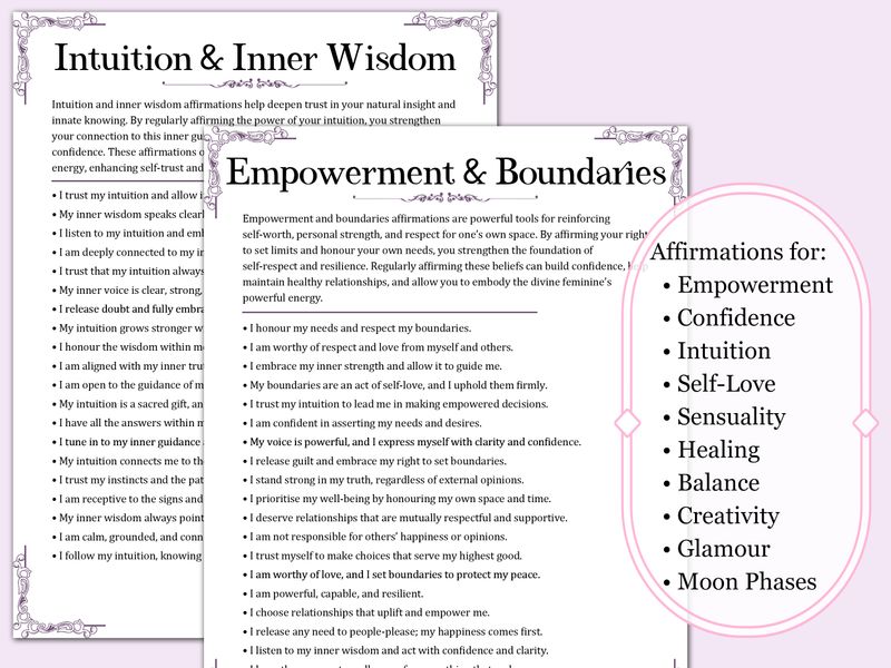 200 Divine Feminine Affirmations
