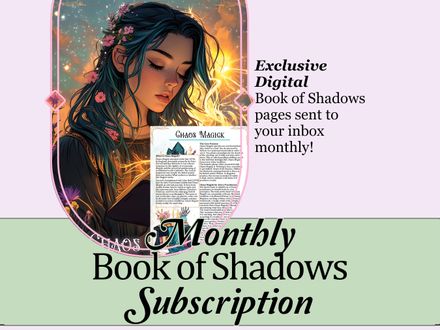 Monthly Digital Book of Shadows Subscription