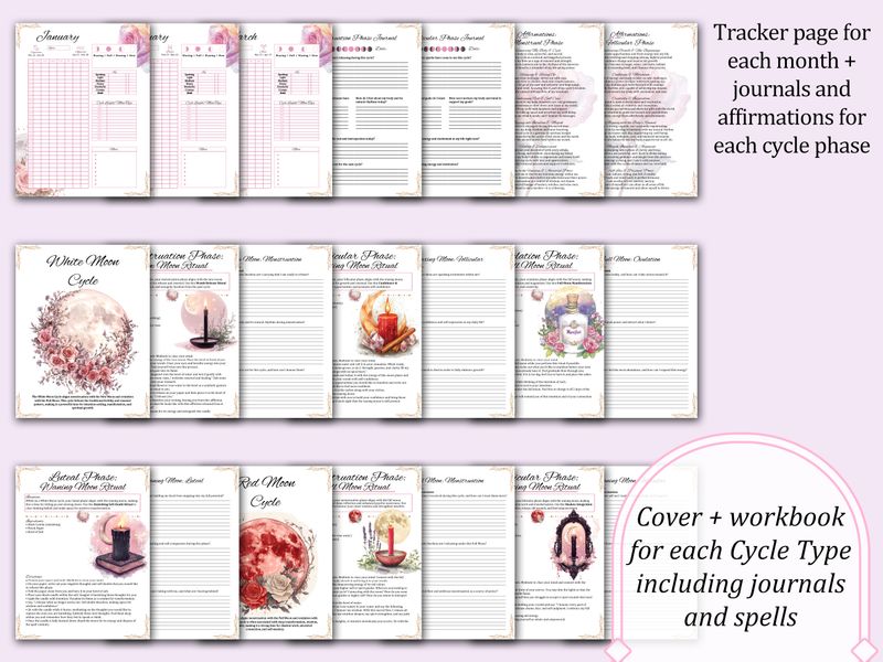 Menstrual Cycle Magick Guide + Workbooks