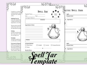 Spell Jar Template