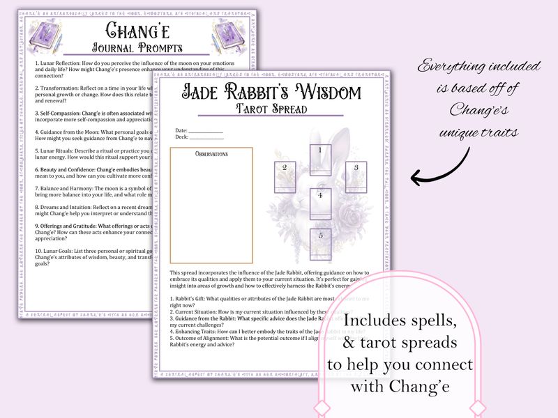 Chang&#x27;e | Chinese Moon Goddess Book of Shadows Bundle