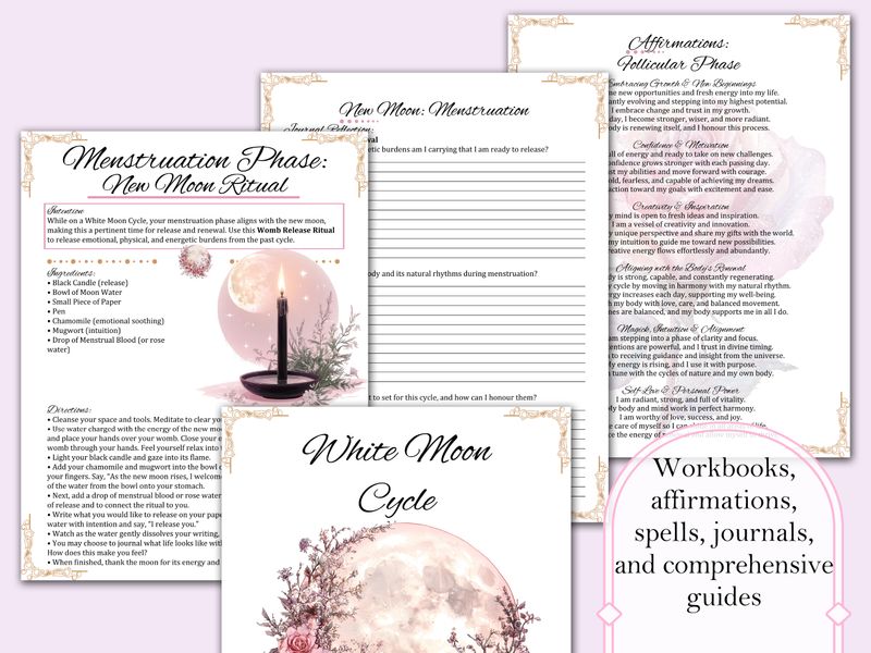 Menstrual Cycle Magick Guide + Workbooks