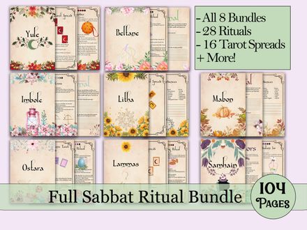 Ultimate Sabbat Book of Shadows Bundle - Vintage