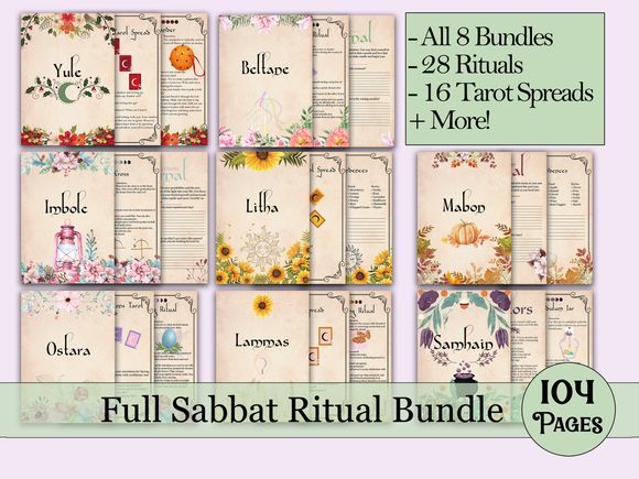 Ultimate Sabbat Book of Shadows Bundle - Vintage