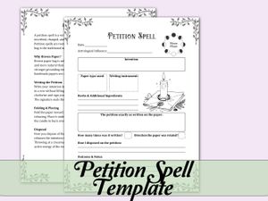 Petition Spell Template