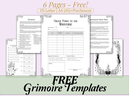 FREE Grimoire Templates