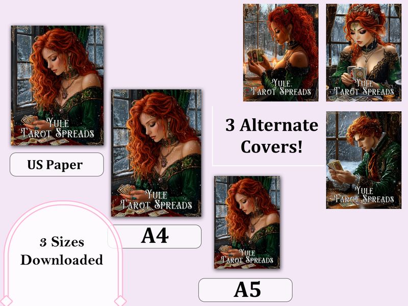 Yule Tarot Spread Journal + Guide