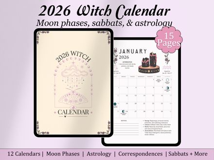 2026 Witch Calendar