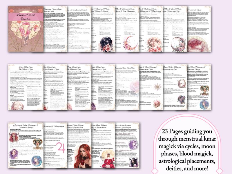 Menstrual Cycle Magick Guide + Workbooks