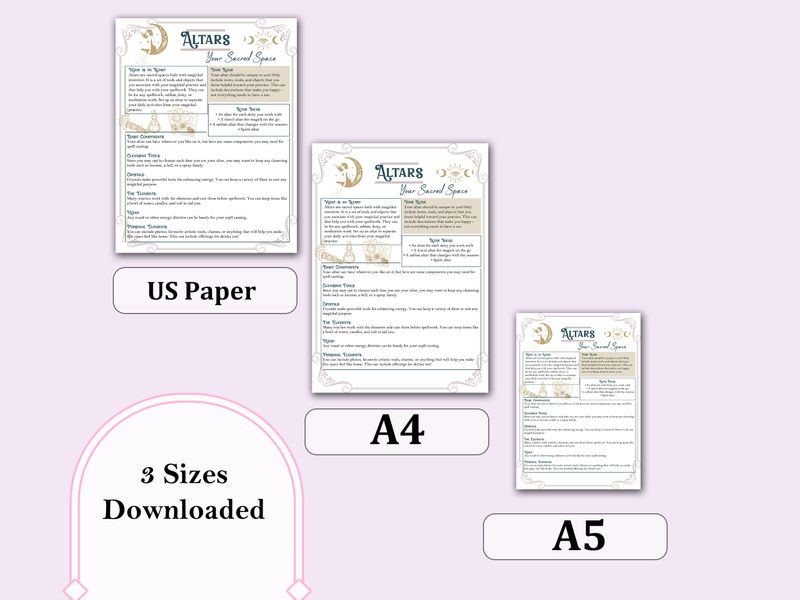 Altars Guide &amp; Worksheet