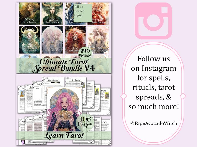 Aquarius Tarot Spread Journal + Guide