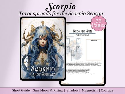 Scorpio Tarot Spread Journal + Guide