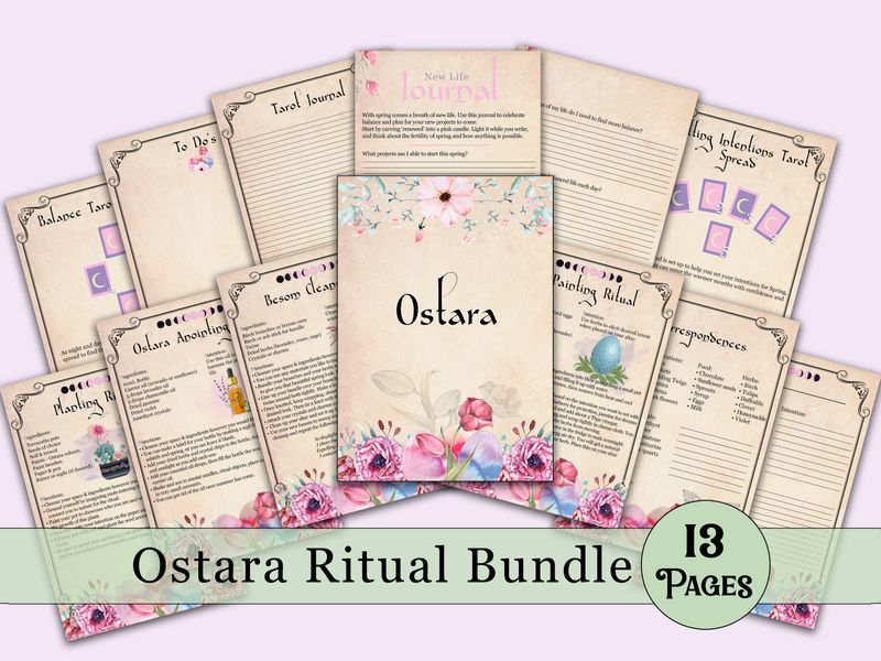 Ostara Book of Shadows Bundle - Vintage