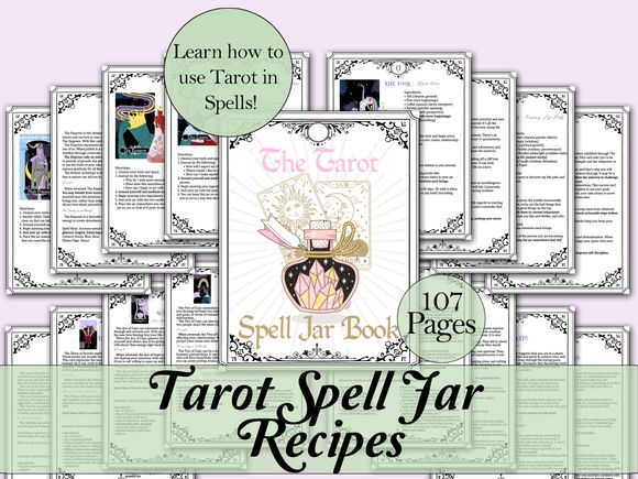 Tarot Spell Jar Recipes | 79 Spell Jar Recipes + Cheat Sheet &amp; Card Descriptions
