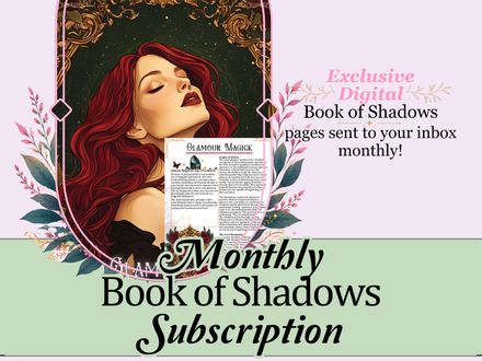 Monthly Digital Book of Shadows Subscription
