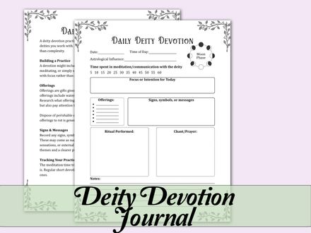 Deity Devotion Journal